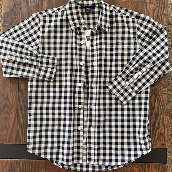 Gap Kids Plaid Long Sleeve Button Down ✨Size Small✨ - Picture 1 of 2